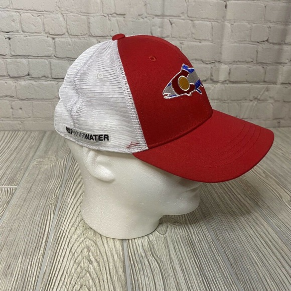 Rep Your Water Colorado Trucker Snapback Hat Mesh Adjustable Red EUC - Picture 2 of 8
